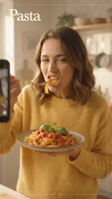 Pasta editorial — still from the video